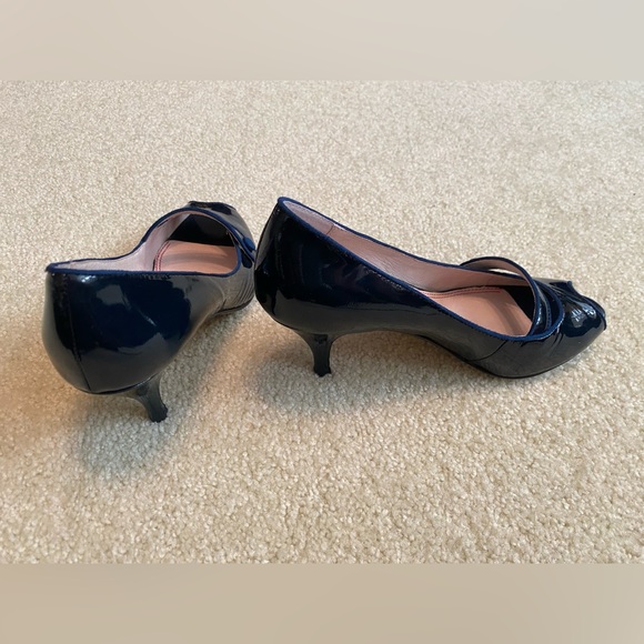 Miss Sixty Women's Navy Peep Toe Shoes - Picture 3 of 6